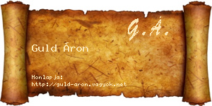 Guld Áron névjegykártya